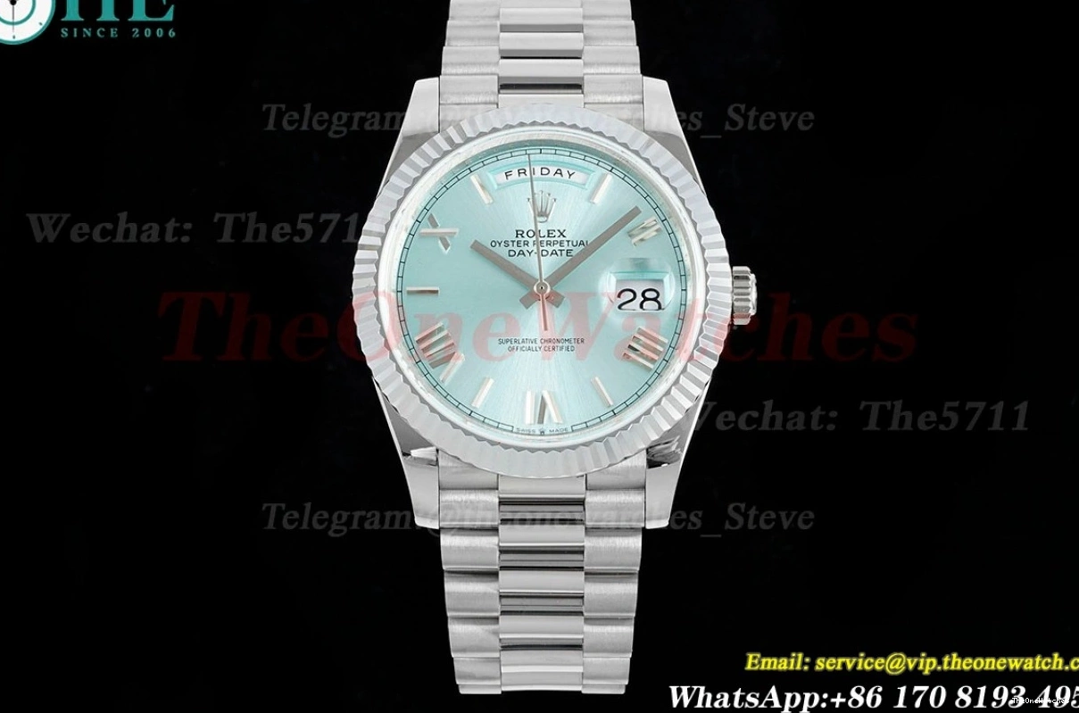 DayDate VR3255 JDF Ice Blue V4 228236 Rmn (Gain 40mm Weight) SS SS 1224